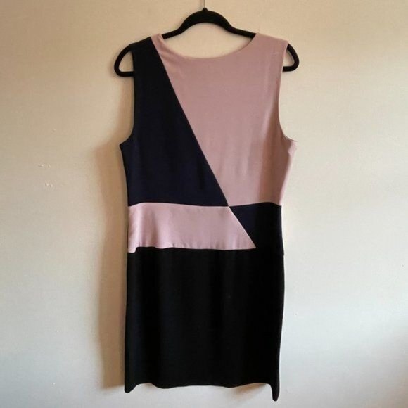 DKNY Color Blocked Sleeveless Shift Dress Size 14 - Picture 4 of 7